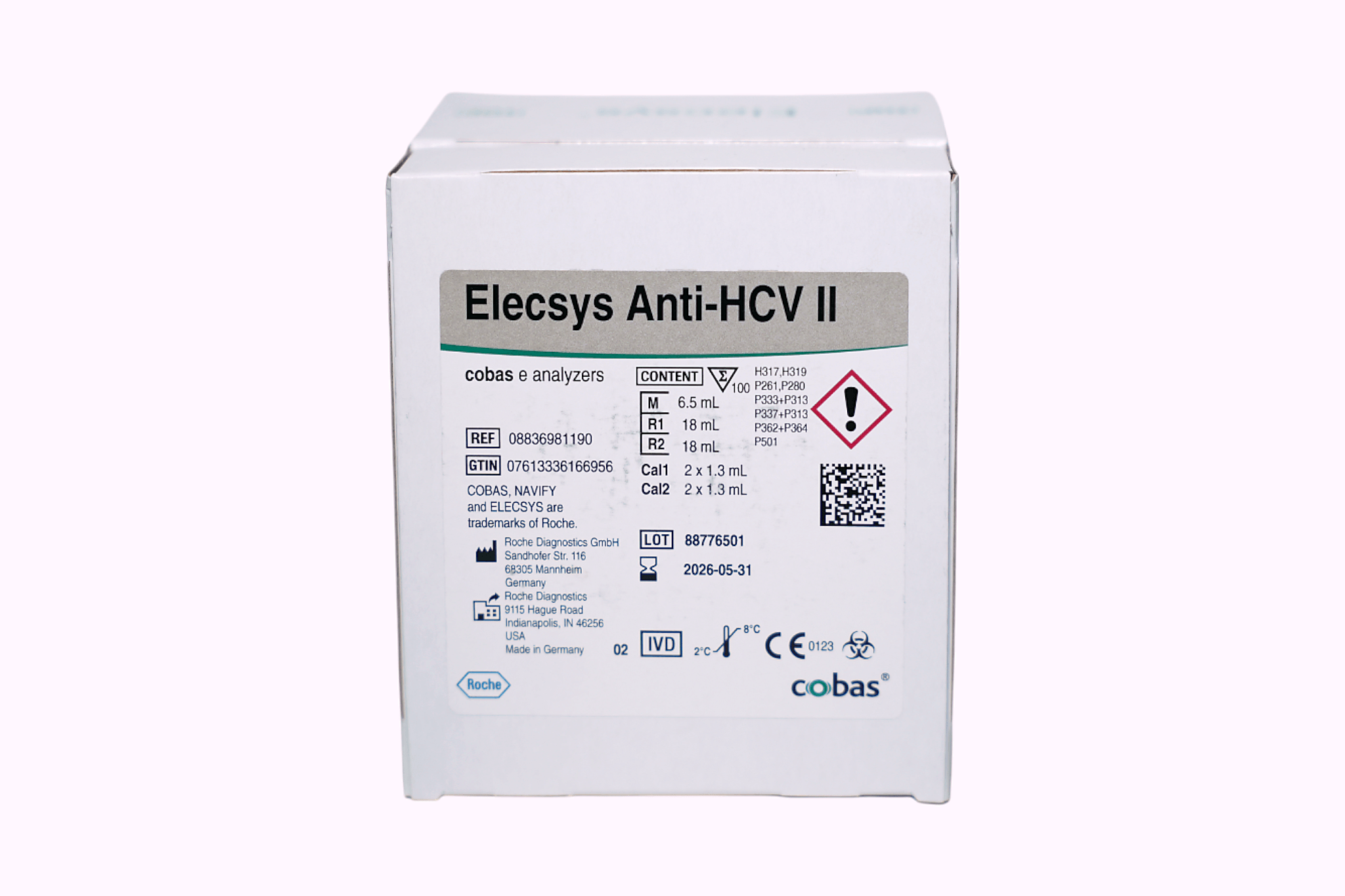 Roche e411 Anti HCV 100 test new gen.